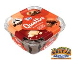   Jégkrém Quattro Happiness Stracciatella, Kakaós-Mogyorós, Fehér Csokoládé, Csokoládé 920g