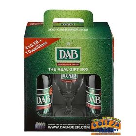 DAB Német Sörválogatás 4x0,33l PDD+pohár DRS