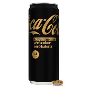 Coca-Cola Zero Koffeinmentes (dobozos) 0,33l DRS