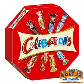   Celebrations Vegyes töltött, kekszes és ostyás tejcsokoládé 196g