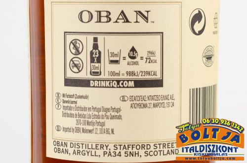 OBAN Single Malt 14 years Scotch Whisky 0,7l / 43% PDD