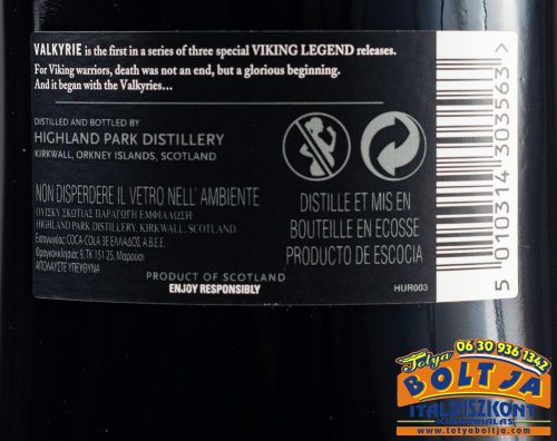 Highland Park Valkyrie Single Malt Skót Whisky 0,7l / 45,9% PDD