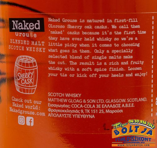Naked Grouse Blended Malt Scotch Whisky 0,7l / 40%