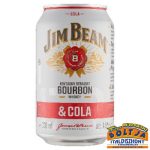 Jim Beam&Cola Alkoholos Üdítőital 0,33l / 4,5%