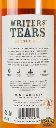 Writers Tears Double Oak Irish Whiskey 0,7l / 46% PDD