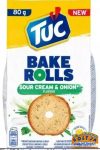 TUC Bake Rolls Hagymás-Tejfölös Kenyérchips 80g