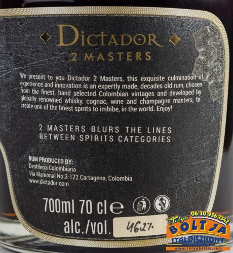 Dictador 2 Masters Royal Tokaji 0,7l / 46,2% Díszdoboz