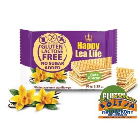   Lea Life Vanília ízű krémmel töltött Ostya (hozzáadott cukor, laktóz, glutén mentes) 95g