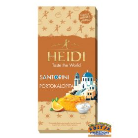   Heidi Santorini Fehércsokoládé Joghurttal, Narancshéj, Keksz Darabkákkal 80g