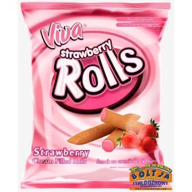 Viva Rolls Eperkrémmel Töltött Gabona Rudacska 100g