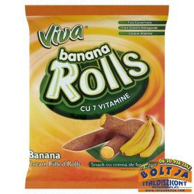 Viva Rolls Banánkrémmel Töltött Gabona Rudacska 100g