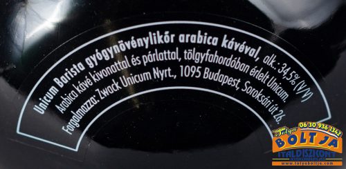 Unicum Barista Arabica Kávéval 0,7l / 34,5%