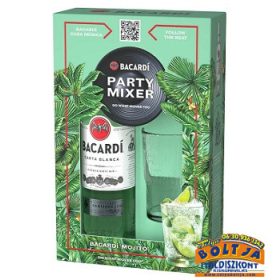 Bacardi Carta Blanca Rum 0,7l / 37,5% PDD+pohár DRS 