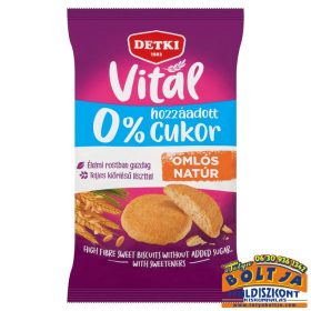   Detki Vital Omlós Natúr Keksz Cukor Nélkül, Édesítőszerekkel 180g