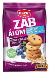 Detki Zab Álom Erdeigyümölcsös Zabpelyhes Csökkentett Cukortartalmú Omlós Keksz 150g