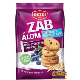   Detki Zab Álom Erdeigyümölcsös Zabpelyhes Csökkentett Cukortartalmú Omlós Keksz 150g