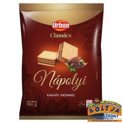 Urbán Nápolyi Kakaós Krémmel Töltött Ostya 180g Urbán Nápolyi Kakaós Krémmel Töltött Ostya 180g
