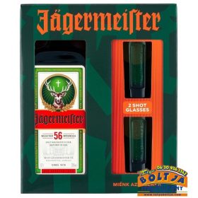 Jagermeister 0,7l / 35% PDD+2 shot pohár DRS