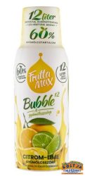 Frutta Max Citrom Lime Gyümölcsszörp Cukorral és Édesítőszerrel 0,5l DRS