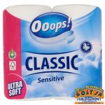   Ooops! Classic Sensitive 4 tekercses 3 rétegű Toalett papír