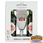   Stella Artois Világos Sör Díszdobozban 4x0,5l / 5% üveges+pohár 