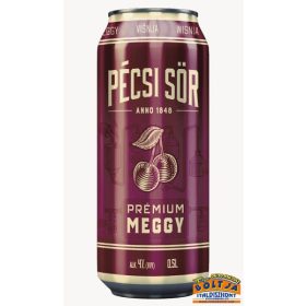 Pécsi Prémium Meggy Sör (dobozos) 0,5l / 4% DRS