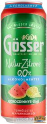 Gösser Natur Zitrone Görögdinnye-Lime (dobozos) 0,5l / 0% DRS