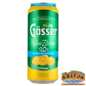 Gösser Natur Zitrone Citromos Sör (dobozos) 0,5l / 0% DRS