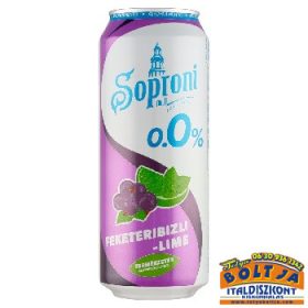 Soproni Feketeribizli-Lime (dobozos) 0,5l / 0% DRS