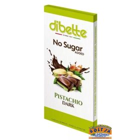   Dibette Táblás Étcsokoládé Pisztácia Ízű Krémmel 80g