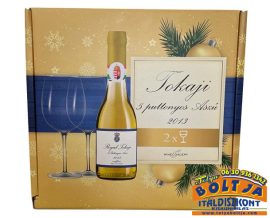 Tokaji Aszú 5 Puttonyos Édes Fehérbor Karácsonyi Kiadás 0,25l / 11% PDD+2pohár