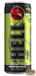 Hell Citrom-Rózsaszín Grapefruit 0,25l DRS
