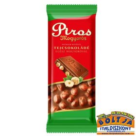 Piros Mogyorós Tejcsokoládé 80% 70g