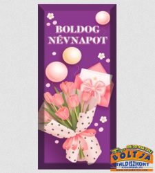 Boldog Névnapot feliratú Tejcsokoládé 90g Boldog Névnapot feliratú Tejcsokoládé 90g