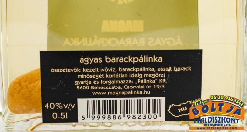 Magna Ágyas Barackpálinka 0,5l / 40%
