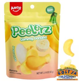Amos Peelerz Hámozható Banánízű Gumicukor 65g