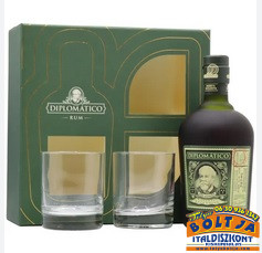 Diplomático Reserva Exclusiva Rum 0,7l / 40% PDD+ 2 pohár