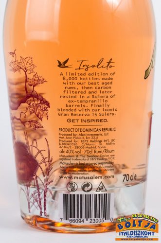 Matusalem Insolito Rum 0,7l / 40%