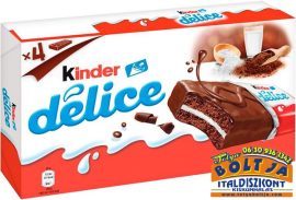 Kinder Delice Kakaós Piskóta Tejes Töltelékkel 156g