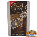   Lindt Lindor Extra Dark 70% Extra Keserű Étcsokoládé 200g