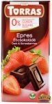   Torras Étcsokoládé Epres Hozzáadott Cukor 0%, Édesítőszerrel, Gluténmentes 75g