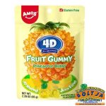 Amos Fruit Gummy Ananász Ízű Gumicukor 65g