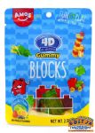 Amos Gummy Blocks Gyümölcsízű Gumicukor 72g