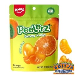 Amos Peelerz Hámozható Narancsízű Gumicukor 65g