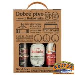   Cseh Sörválogatás 3x0,5l PDD (Prazacka 4%- Cernovar 4,5%-Bakalár 5,2%) DRS