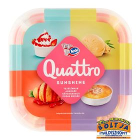   Jégkrém Quattro Sunshine Tejszínhab Ananász Sárgabarack Creme Brulee (dobozos) 828g