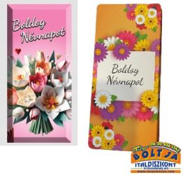 Boldog Névnapot Feliratú Tejcsokoládé 90g Boldog Névnapot Feliratú Tejcsokoládé 90g