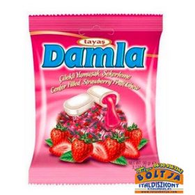 Damla Puhakaramella Eper Ízű Krémmel Töltve 90g