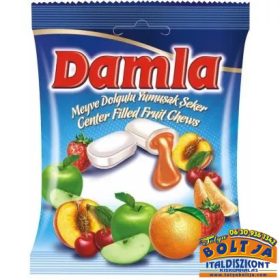   Damla Puhakaramella Vegyes Gyümölcs  Ízű Krémmel Töltve 90g