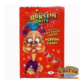 Burstin Bits Eper ízű Pattogós Cukor 7g